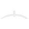 Ekena Millwork Archdale Architectural Grade PVC Gable Bracket, 60"W x 17 1/2"H x 4"D x 4"F, 7/12 Pitch GBP060X18X0404ARC00 - alternate 5